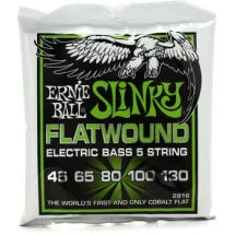 Ernie Ball 2816 Regular Slinky Flatwound Electric Bass Strings - .045-.130 5-string