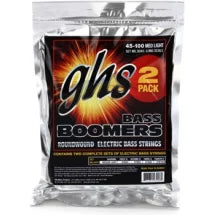 GHS ML3024-2 Bass Boomers Roundwound Long Scale Medium Light 4-string Electric Bass Strings - 2-Pack