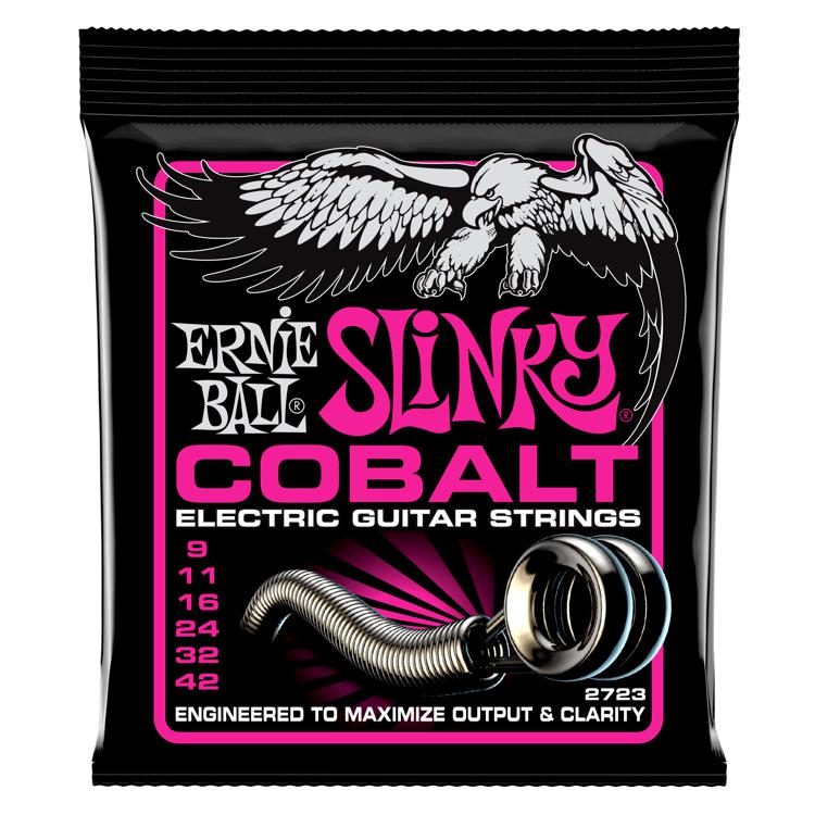 Ernie Ball 2723 Super Slinky Cobalt Electric Guitar Strings - .009-.042