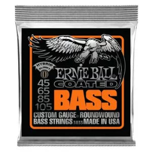 Ernie Ball 3833 Hybrid Slinky Coated Electric Bass Strings - .045-.105