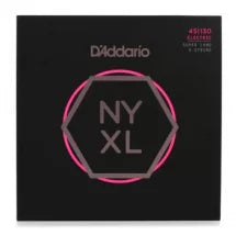 D'Addario NYXL45130SL Regular Light 5-string Super Long Scale Nickel Wound Bass Strings - .045-.130