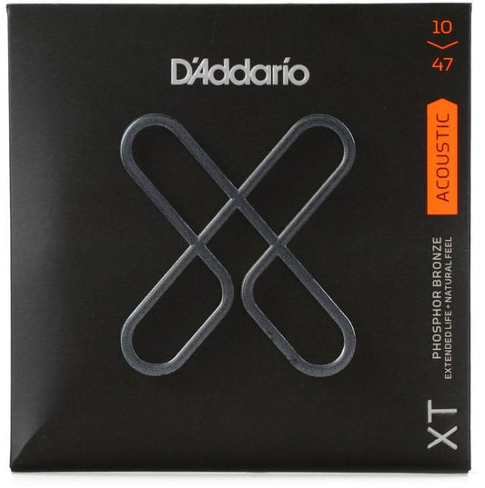 D'Addario XTAPB1047 XT Phosphor Bronze Acoustic Guitar Strings - .010-.047 Extra Light