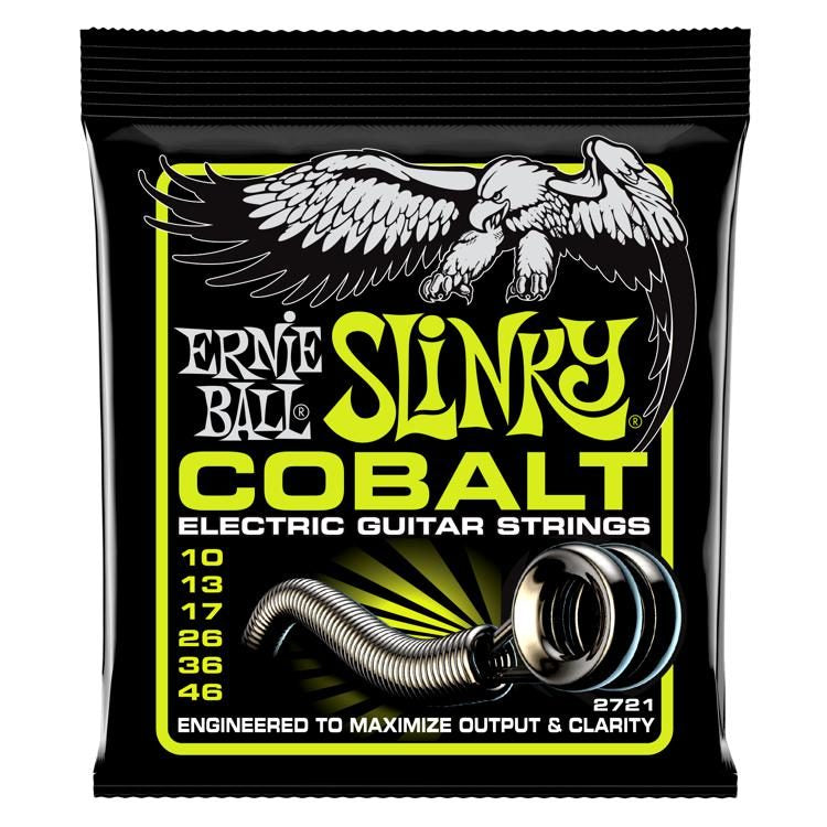 Ernie Ball 2721 Regular Slinky Cobalt Electric Guitar Strings - .010-.046