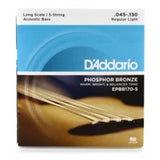 D'Addario EPBB170-5 Phosphor Bronze 5-String Long Scale Acoustic Bass Strings - .045-.130 5-string