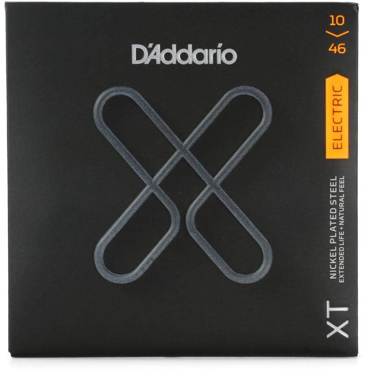 D'Addario XTE1046 XT Nickel Plated Steel Electric Guitar Strings - .010-.046 Regular Light