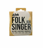 La Bella Ball Ends Black Nylon Golden Alloy Folk Singer Strings 830