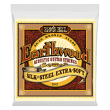 Ernie Ball Acoustic Guitar - Earthwood Silk & Steel Extra Soft, .010 - .050, 2047
