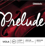 D'Addario Prelude Viola J910 LM Long Medium Tension, Full Set