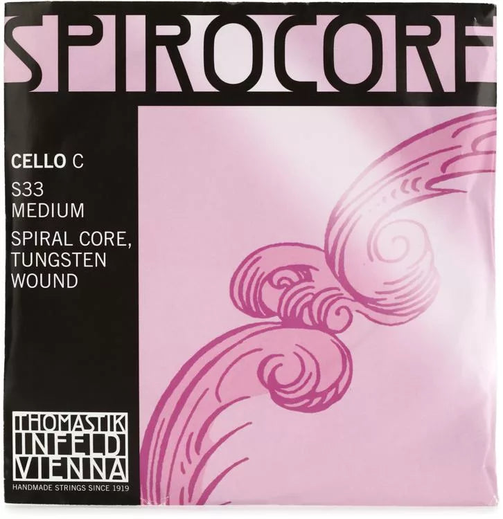 Thomastik-Infeld S33 Spirocore Cello C String - 4/4 Size Tungsten Wound