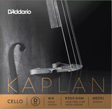 D'Addario KS512 Kaplan Cello D String - 4/4 Scale Medium Tension
