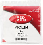 Super-Sensitive 2147 Red Label Violin G String - 4/4 Size