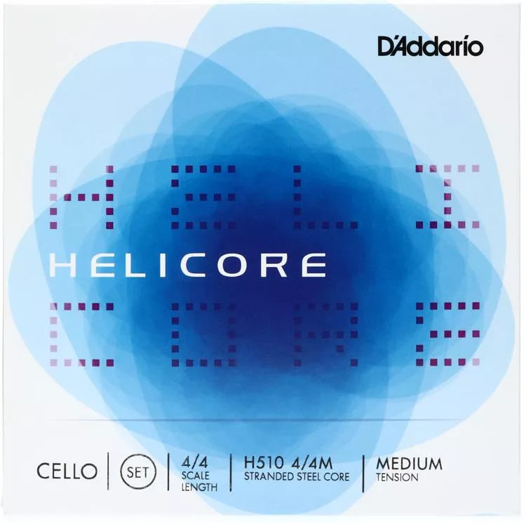 D'Addario H510 Helicore Cello String Set - 4/4 Size Medium Tension