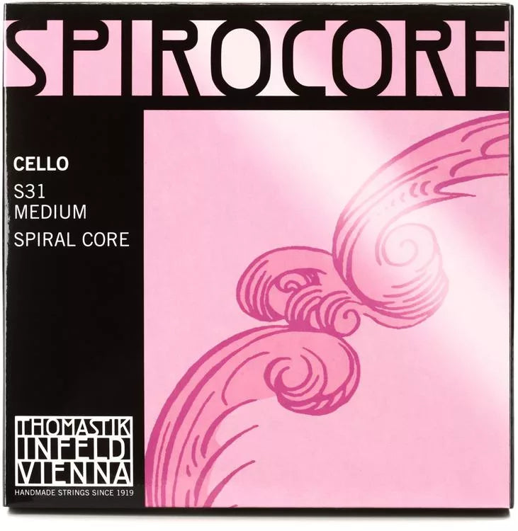 Thomastik-Infeld S31 Spirocore Cello String Set - 4/4 Size Steel