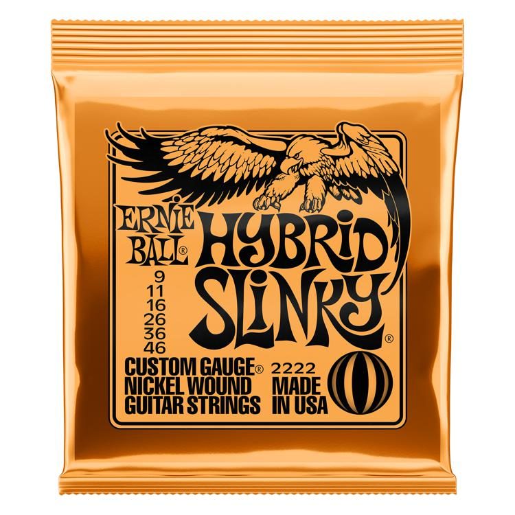 Ernie Ball 2222 Hybrid Slinky Nickel Wound Electric Guitar Strings - 009-046