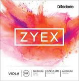 D'Addario Zyex Viola DZ410 MM Medium Tension, Full Set