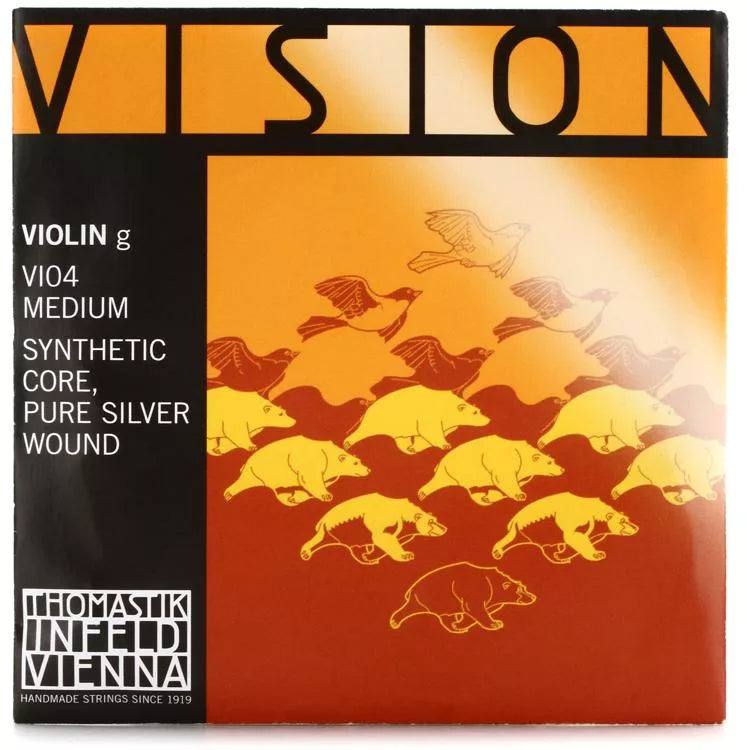 Thomastik-Infeld VI04 Vision Violin G String - 4/4 Size Silver-wound