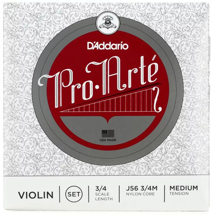D'Addario J56 Pro-Arte Violin String Set - 3/4 Size