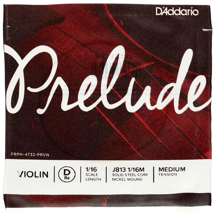 D'Addario J813 Prelude Violin D String - 1/16 Size