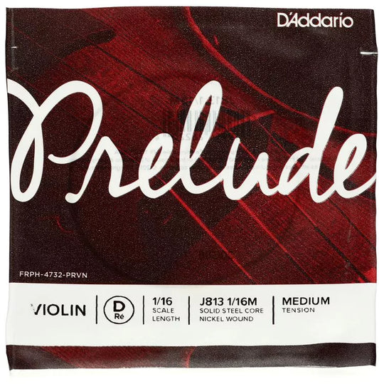 D'Addario J813 Prelude Violin D String - 1/16 Size