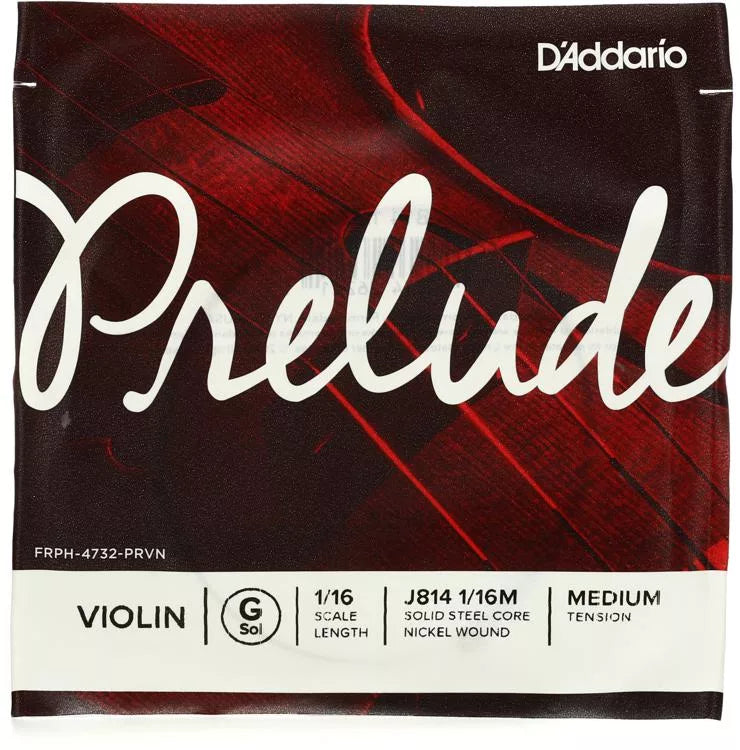 D'Addario J814 Prelude Violin G String - 1/16 Size