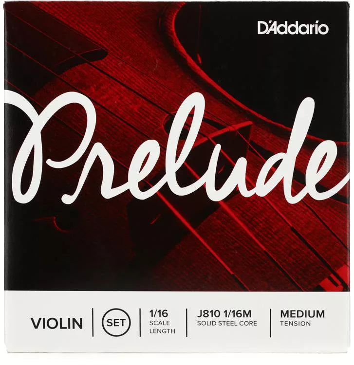 D'Addario J810 Prelude Violin String Set - 1/16 Size