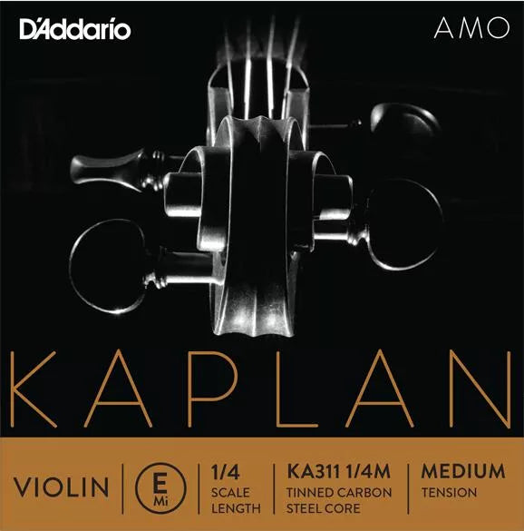 D'Addario KA311 Kaplan Amo Violin E String - 1/4 Scale