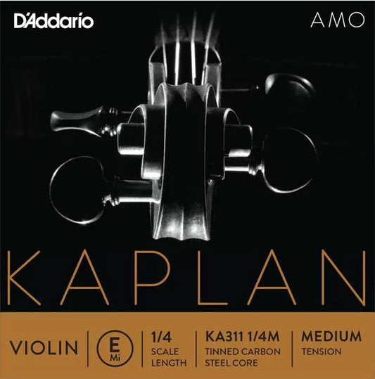 D'Addario KA311 Kaplan Amo Violin E String - 1/4 Scale