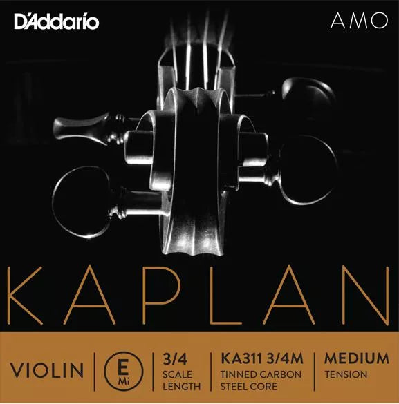 D'Addario KA311 Kaplan Amo Violin E String - 3/4 Scale