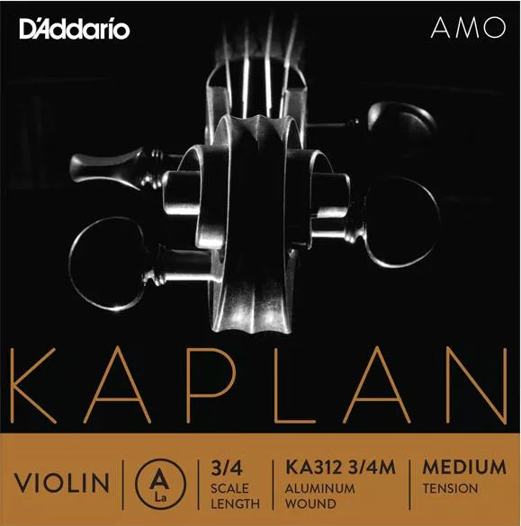 D'Addario KA312 Kaplan Amo Violin A String - 3/4 Scale