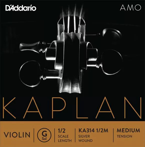 D'Addario KA314 Kaplan Amo Violin G String - 1/2 Scale