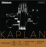 D'Addario KA314 Kaplan Amo Violin G String - 1/4 Scale