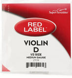 Super-Sensitive 2134 Red Label Violin D String - 1/2 Size