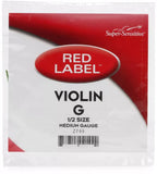 Super-Sensitive 2144 Red Label Violin G String - 1/2 Size