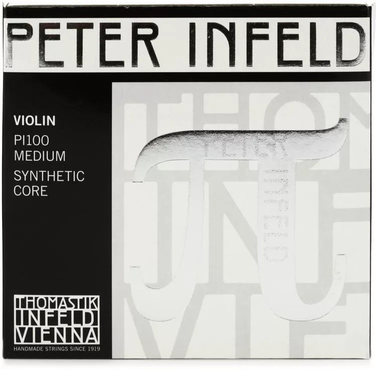 Thomastik-Infeld PI100 Peter Infeld Violin String Set - 4/4 Size with Platinum-plated E