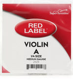 Super-Sensitive 2123 Red Label Violin A String - 1/4 Size