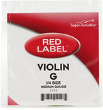 Super-Sensitive 2143 Red Label Violin G String - 1/4 Size