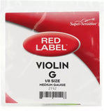 Super-Sensitive 2142 Red Label Violin G String - 1/8 Size