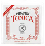 Pirastro Tonica Violin String Set - 4/4 Size Aluminum with Loop-end E