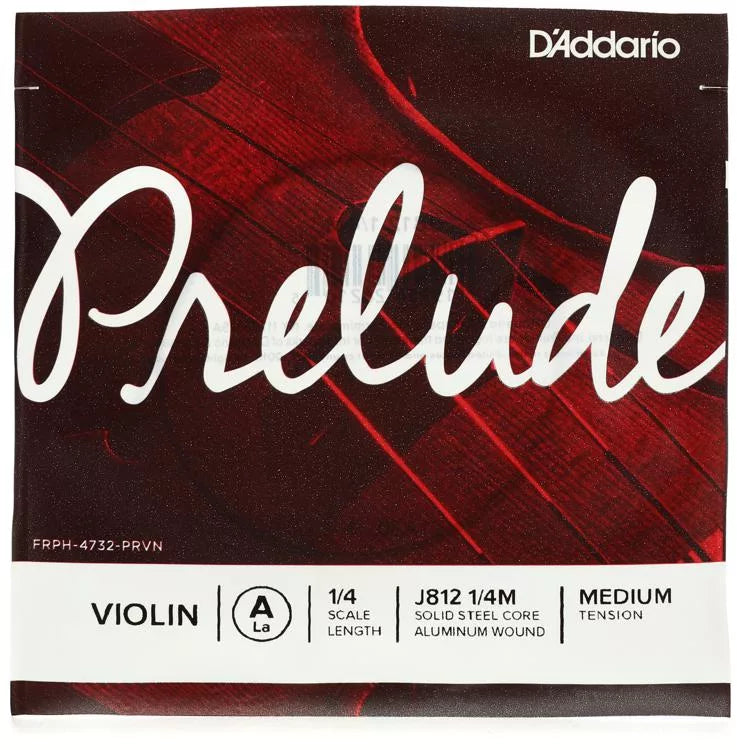 D'Addario J812 Prelude Violin A String - 1/4 Size