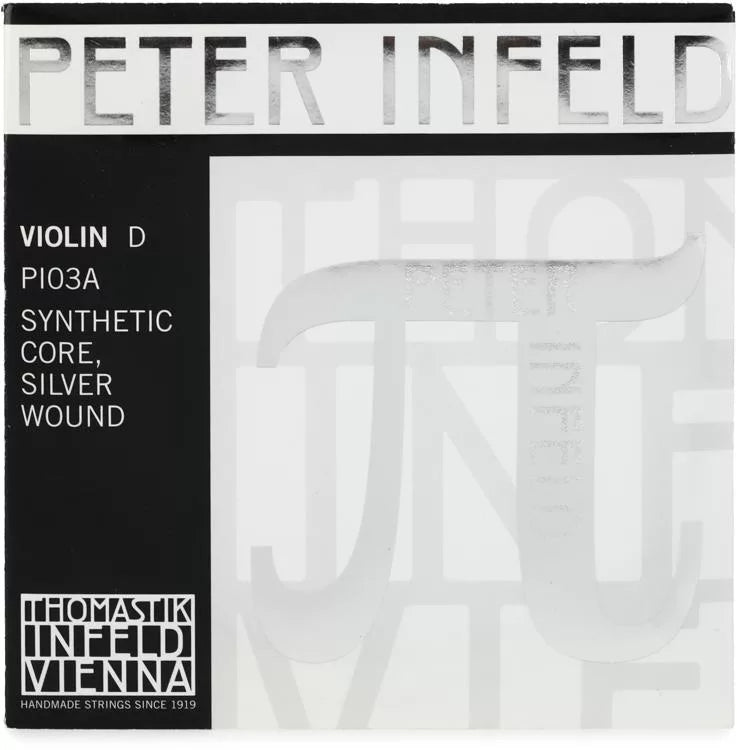Thomastik-Infeld PI03A Peter Infeld Violin D String - 4/4 Size, Silver-wound