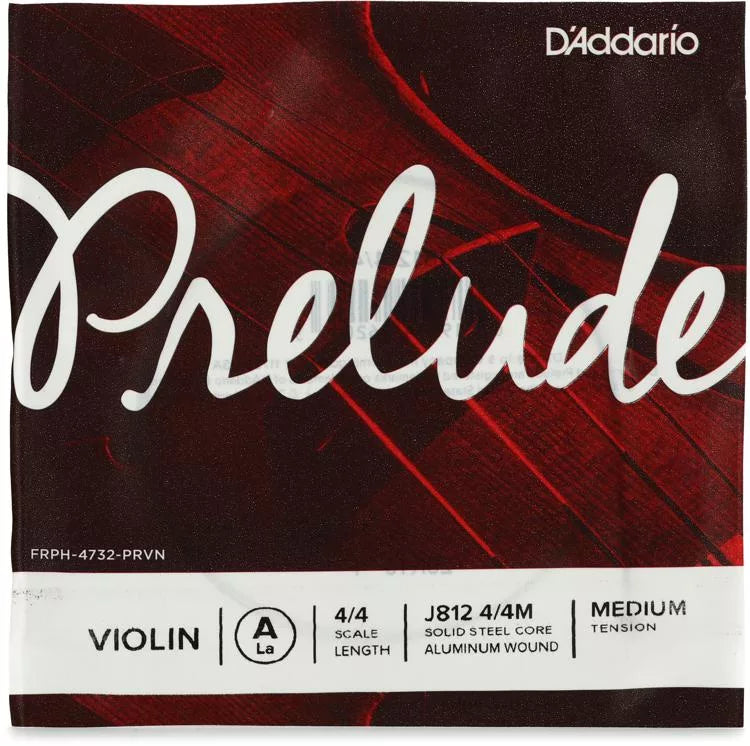 D'Addario J812 Prelude Violin A String - 4/4 Size