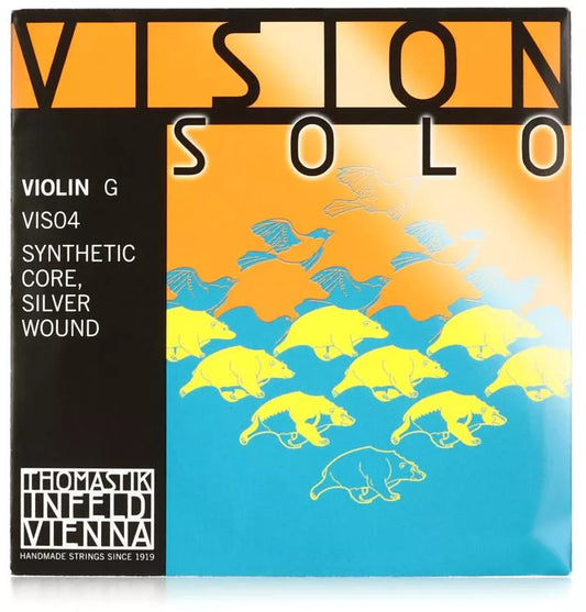 Thomastik-Infeld VIS04 Vision Solo Violin G String - 4/4 Size Silver-wound