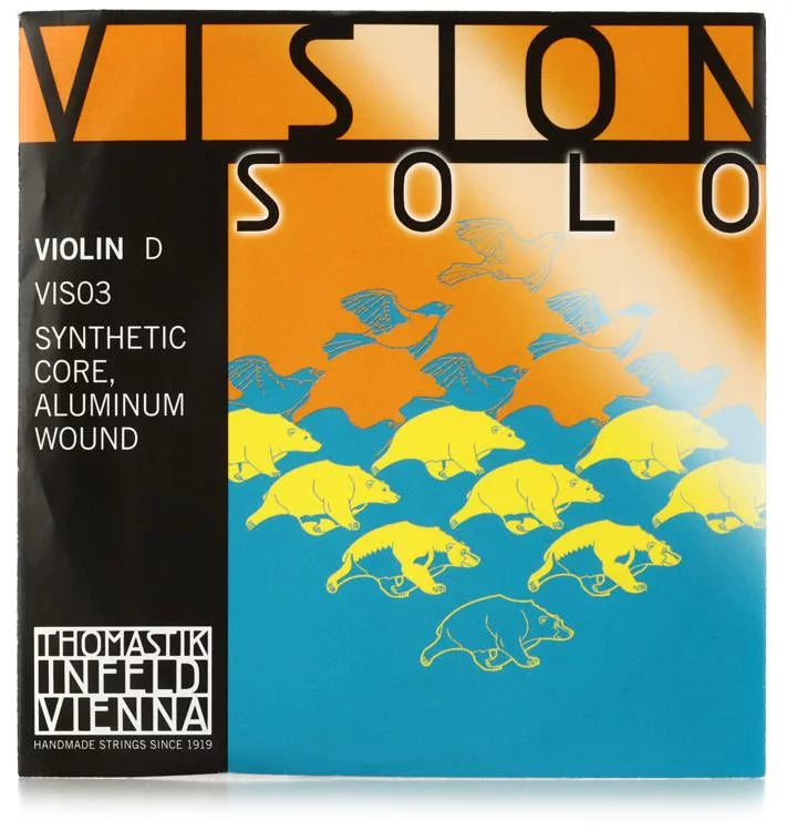 Thomastik-Infeld VIS03 Vision Solo Violin D String - 4/4 Size Aluminum-wound