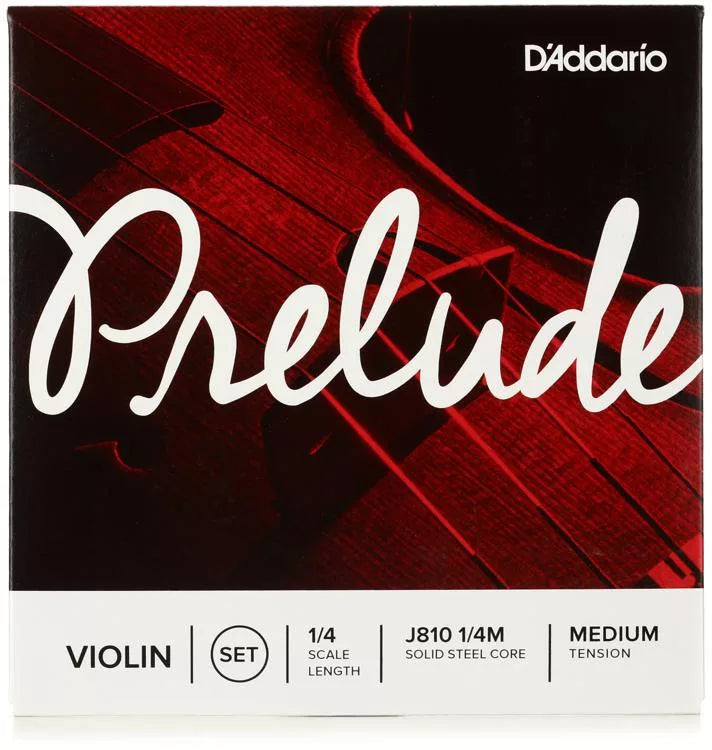 D'Addario J810 Prelude Violin String Set - 1/4 Size