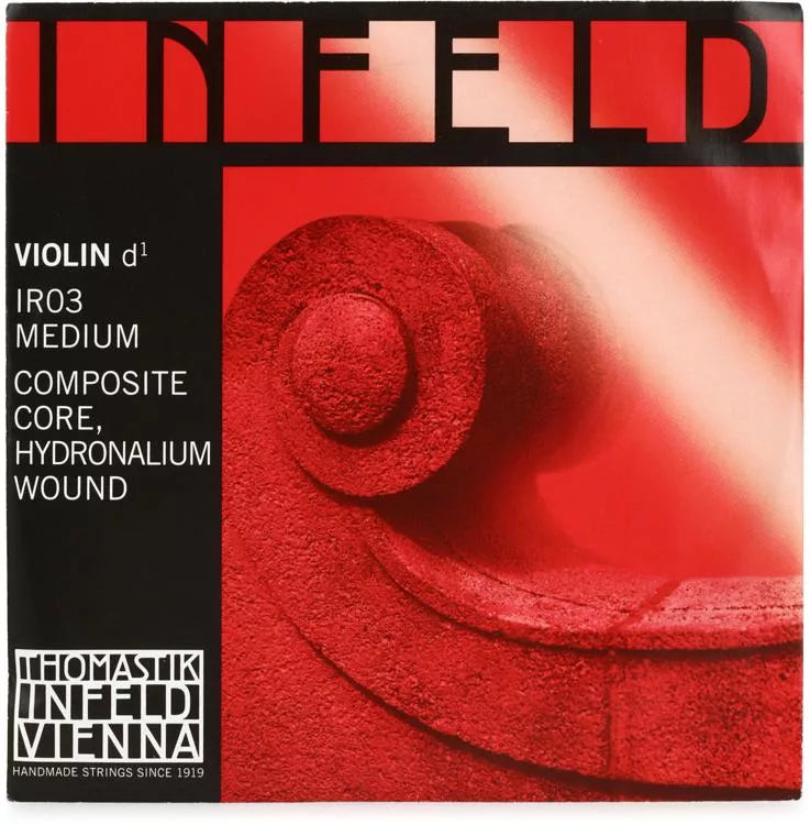 Thomastik-Infeld IR03 Infeld Red Violin D String - 4/4 Size Hydronalium