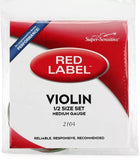 Super-Sensitive 2104 Red Label Violin String Set - 1/2 Size