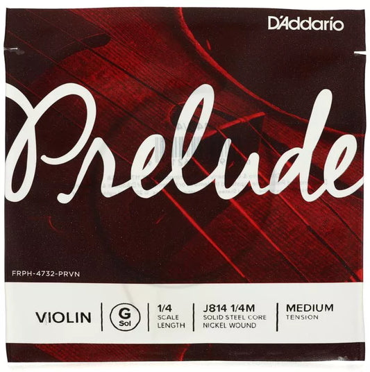 D'Addario J814 Prelude Violin G String - 1/4 Size