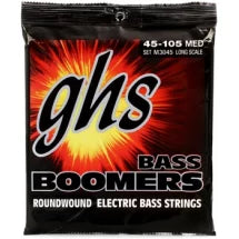GHS M3045 Bass Boomers Roundwound Long Scale Medium 4-string Electric Bass Strings