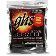 GHS M3045-2 Bass Boomers Roundwound Long Scale Medium 4-string Electric Bass Strings - 2-Pack