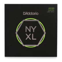 D'Addario NYXL45105 Light Top/Medium Bottom Long Scale Nickel Wound Bass Strings - .045-.105